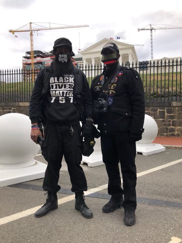 Japharii Jones and Earl Lewis with BLM 757